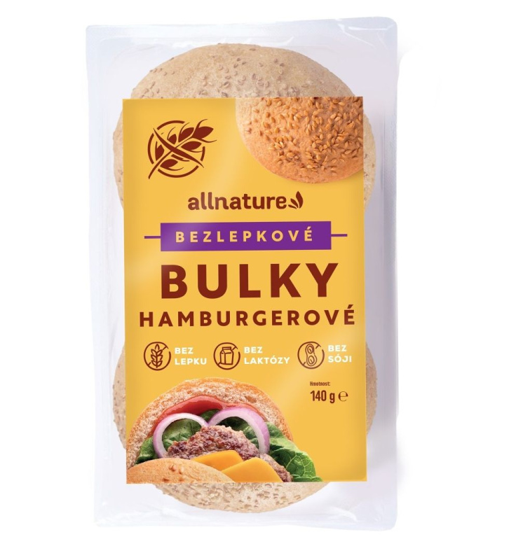 ALLNATURE Bezlepková hamburgerová bulka 140 g