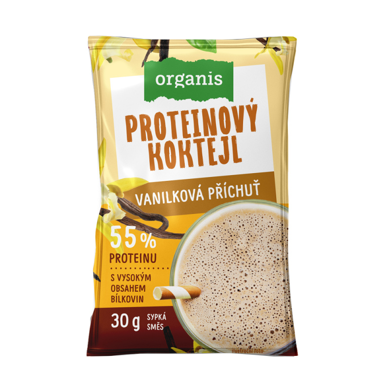 ORGANIS Proteinový koktejl vanilková příchuť 30 g