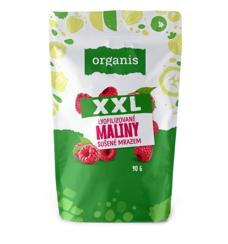 ORGANIS Maliny sušené mrazem XXL 90 g