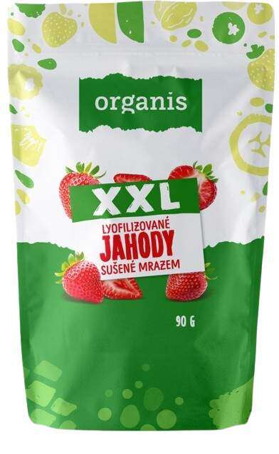 ORGANIS Jahody sušené mrazem plátky XXL 90 g