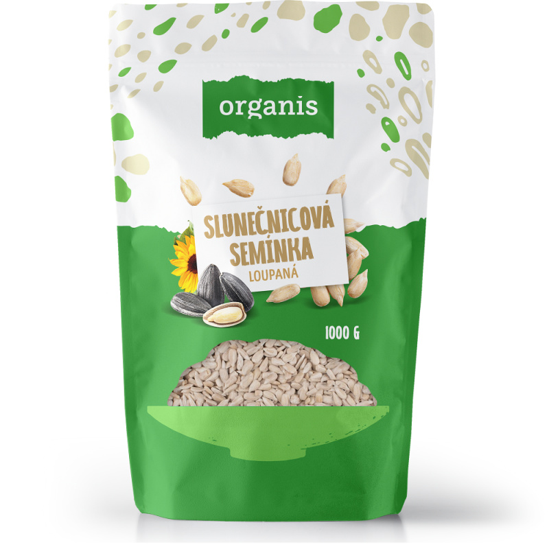 ORGANIS Slunečnicová semínka loupaná 1000 g