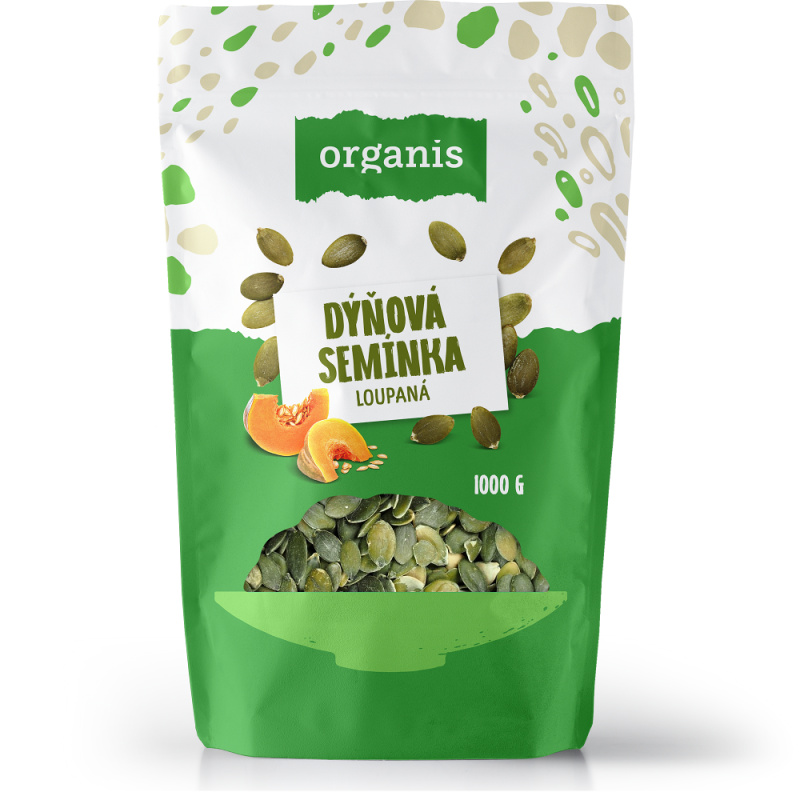ORGANIS Dýňová semínka loupaná 1000 g