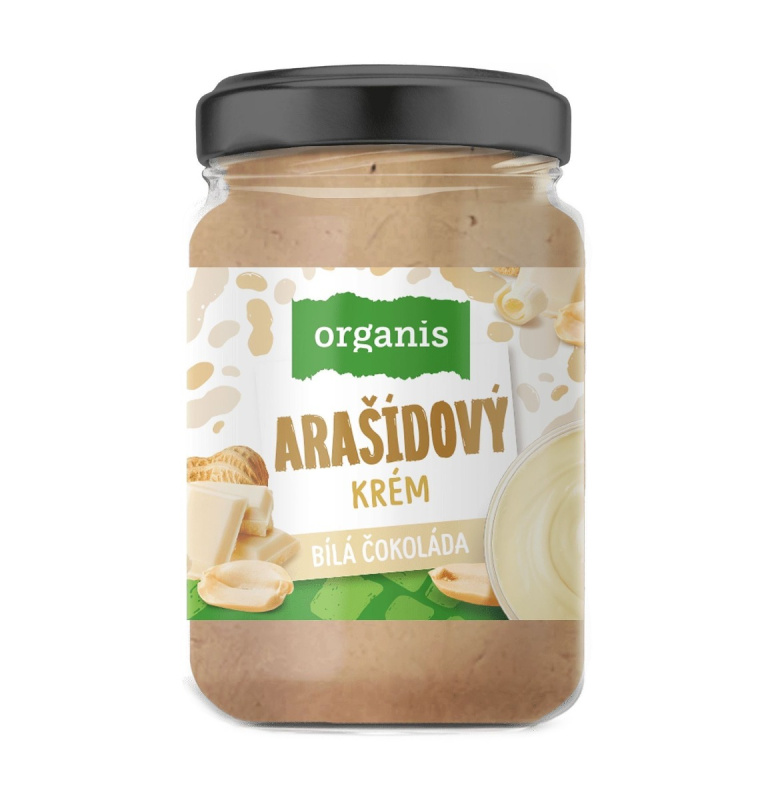 ORGANIS Arašídový krém s bílou čokoládou 920 g