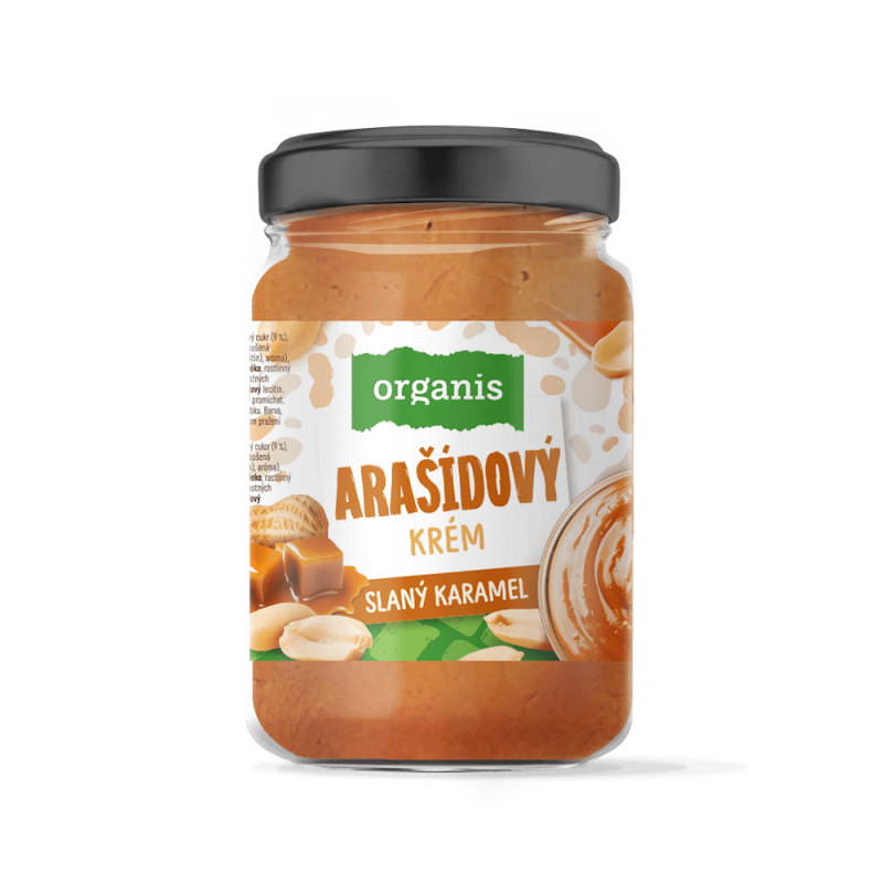 ORGANIS Arašídový krém se slaným karamelem 920 g