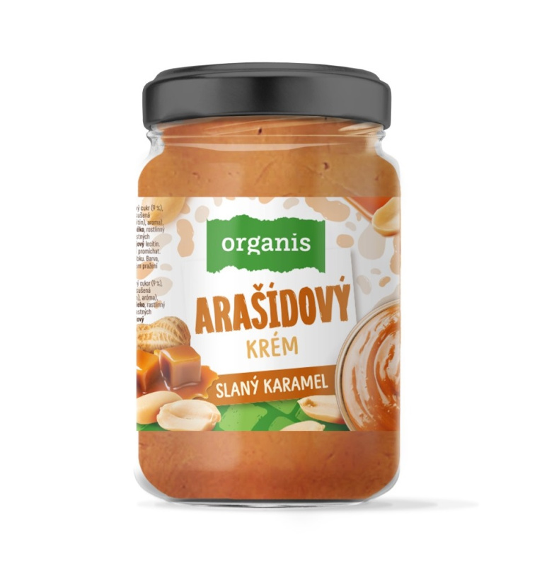 ORGANIS Arašídový krém se slaným karamelem 920 g