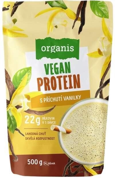 ORGANIS Veganský protein vanilka 500 g