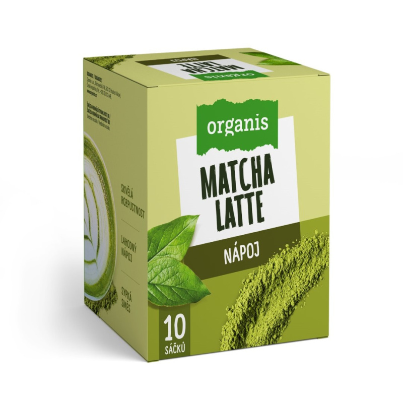 ORGANIS Matcha latte 10 x 17 g