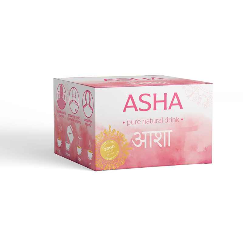 ASHA Bylinný nápoj bez cukru 10 x 2 g