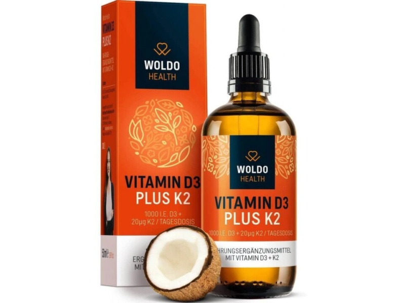 WOLDOHEALTH Vitamín D3 + K2 50 ml