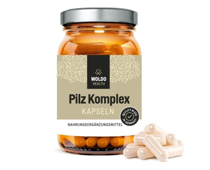 WOLDOHEALTH Komplex vitálních hub 120 kapslí