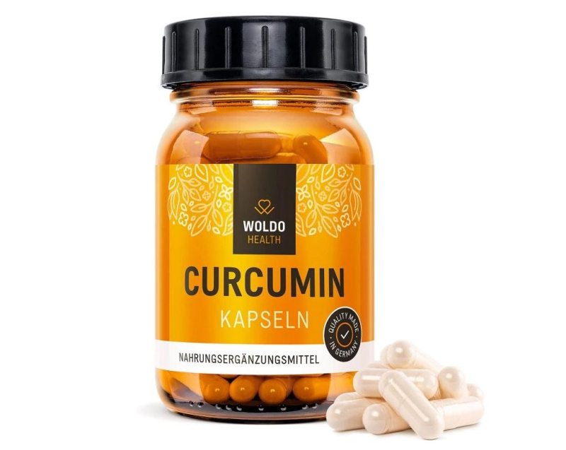 WOLDOHEALTH Kurkumin s piperinem 120 kapslí