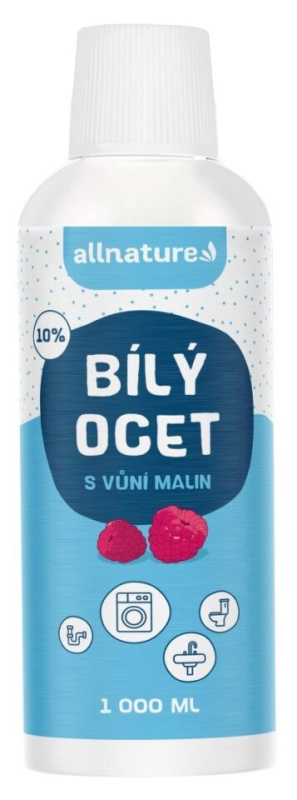 ALLNATURE Bílý ocet 10% s vůní malin 1000 ml