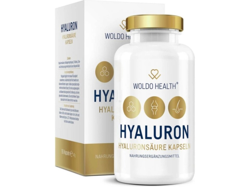 WOLDOHEALTH Kyselina hyaluronová 90 kapslí