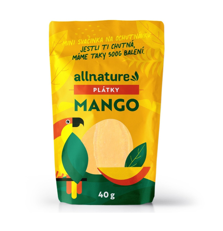 ALLNATURE Sušené mango plátky 40 g