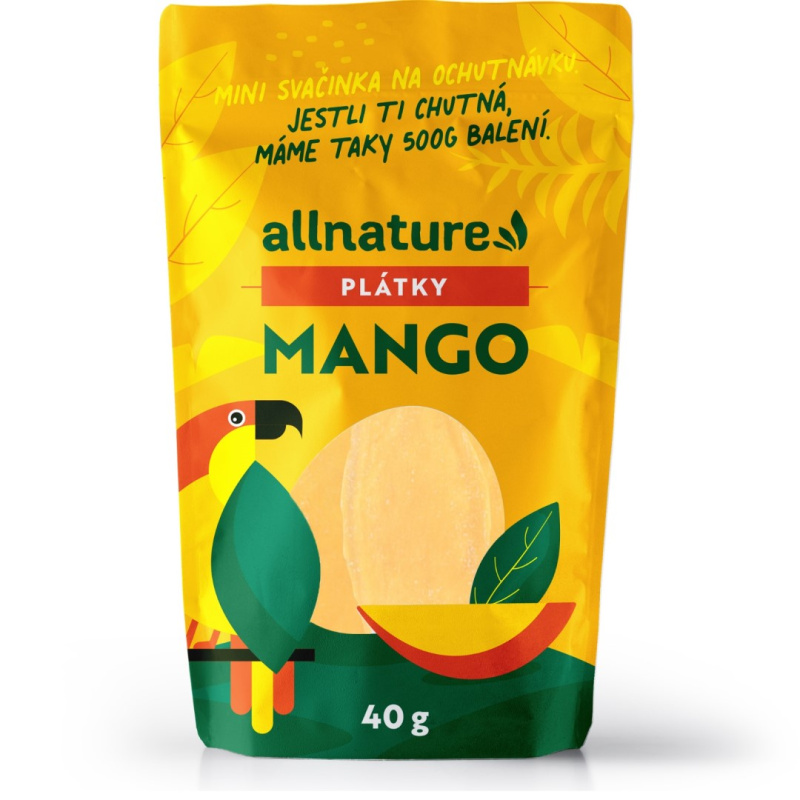 ALLNATURE Sušené mango plátky 40 g