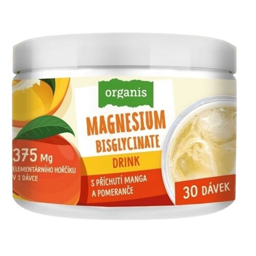 ORGANIS Magnesium drink s příchutí manga a pomeranče 102 g