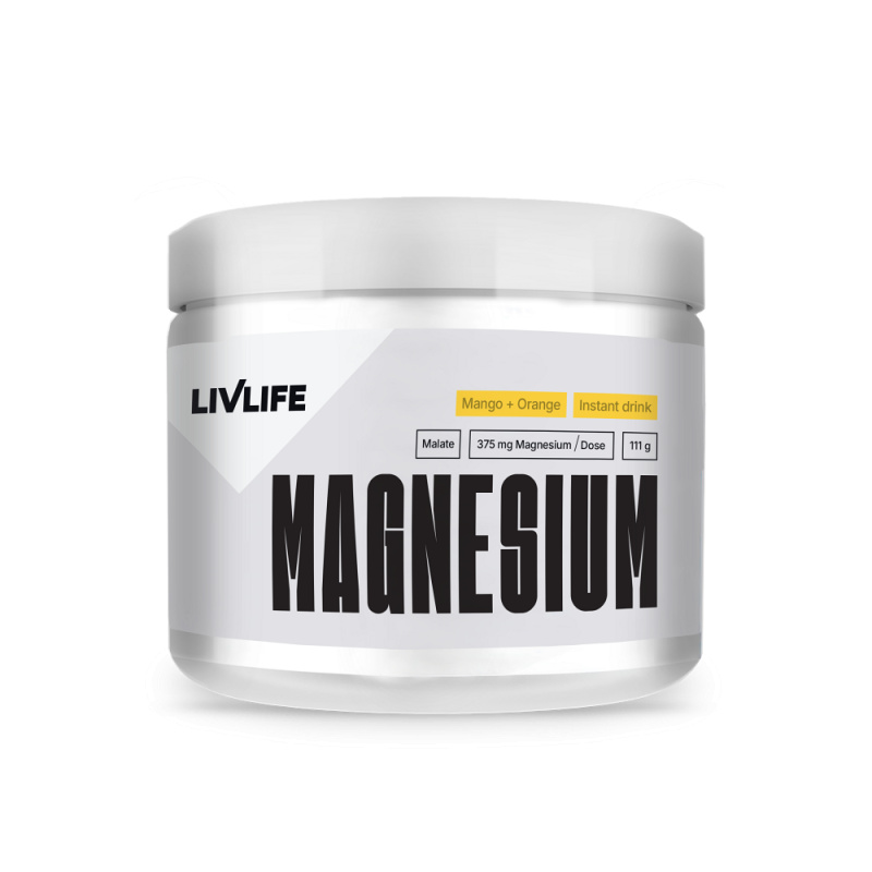 LIVLIFE Magnesium malate 15% drink mango + pomeranč 111 g