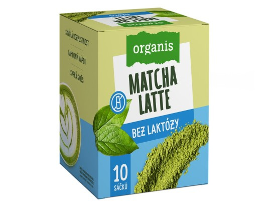 ORGANIS Matcha latte bez laktózy 10 x 27 g
