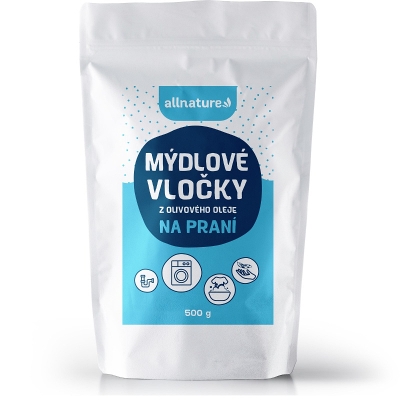 ALLNATURE Mýdlové vločky z olivového oleje 1000 g