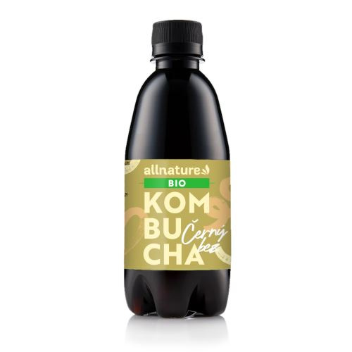 ALLNATURE Kombucha černý bez BIO 330 ml