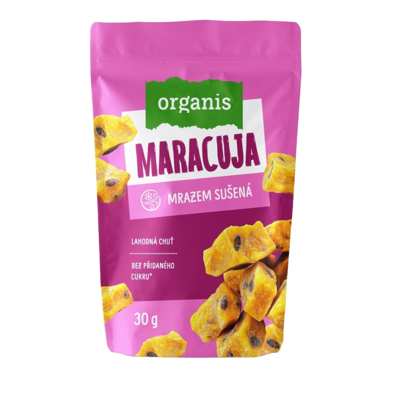 ORGANIS Mrazem sušená maracuja kostky 30 g