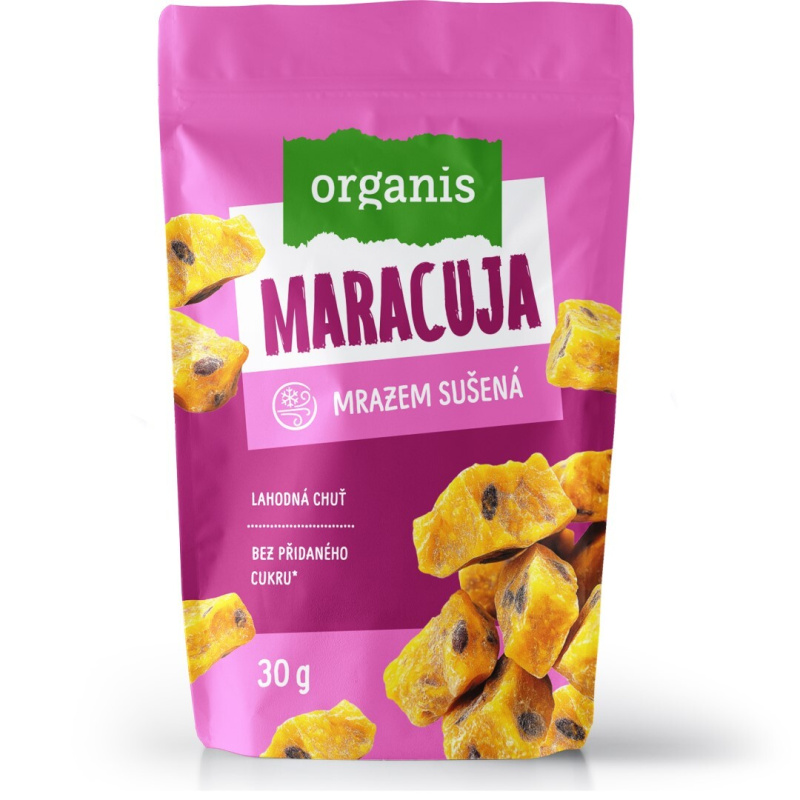 ORGANIS Mrazem sušená maracuja kostky 30 g
