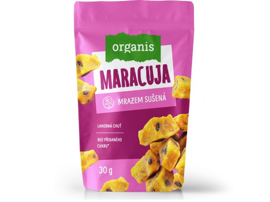 ORGANIS Mrazem sušená maracuja kostky 30 g