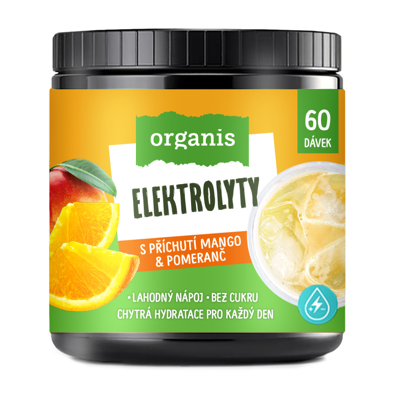 ORGANIS Elektrolyty mango a pomeranč 314 g
