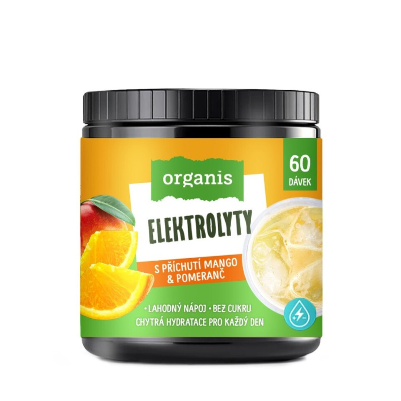 ORGANIS Elektrolyty mango a pomeranč 314 g