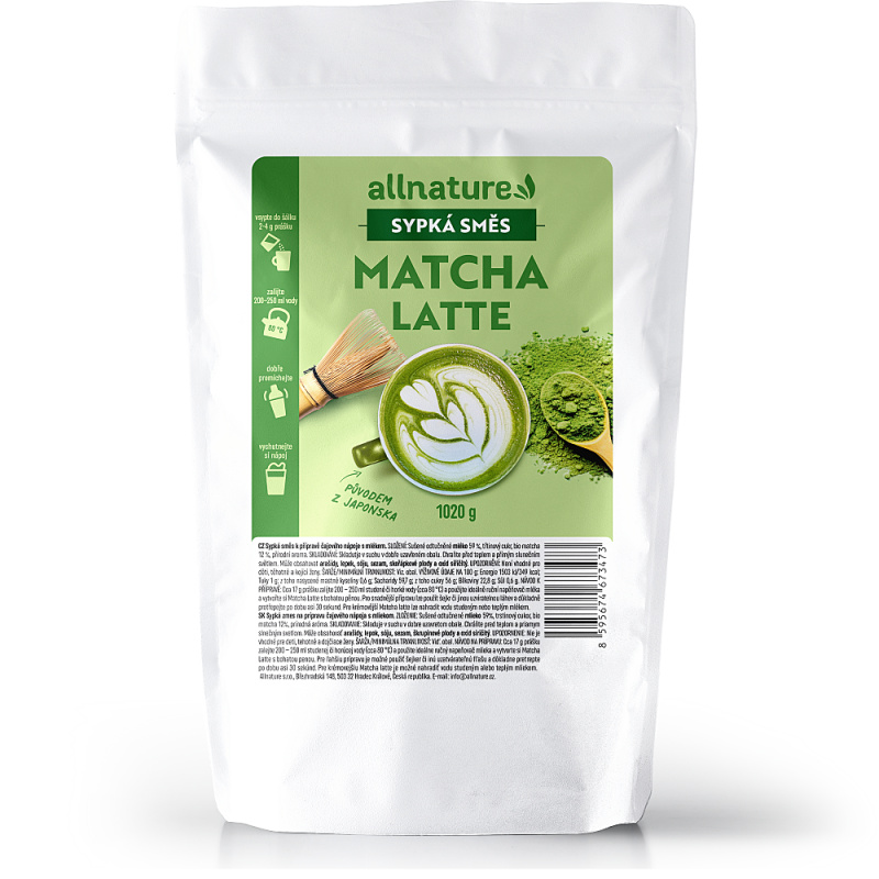 ALLNATURE Matcha latte 1020 g