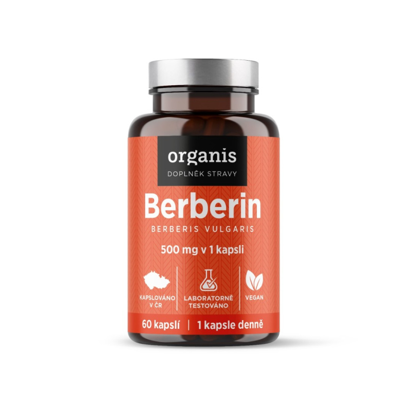 ORGANIS Berberin extrakt 97% 500 mg 60 kapslí