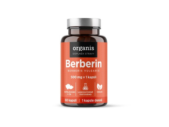 ORGANIS Berberin extrakt 97% 500 mg 60 kapslí