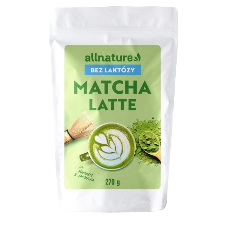 ALLNATURE Matcha latte bez laktózy BIO 270 g