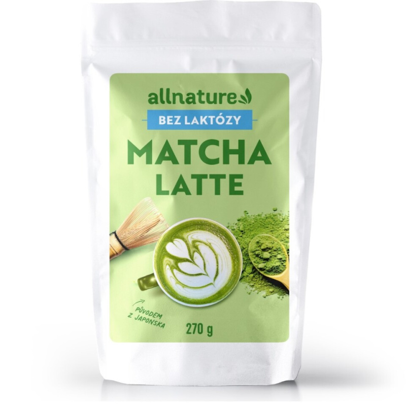 ALLNATURE Matcha latte bez laktózy BIO 270 g