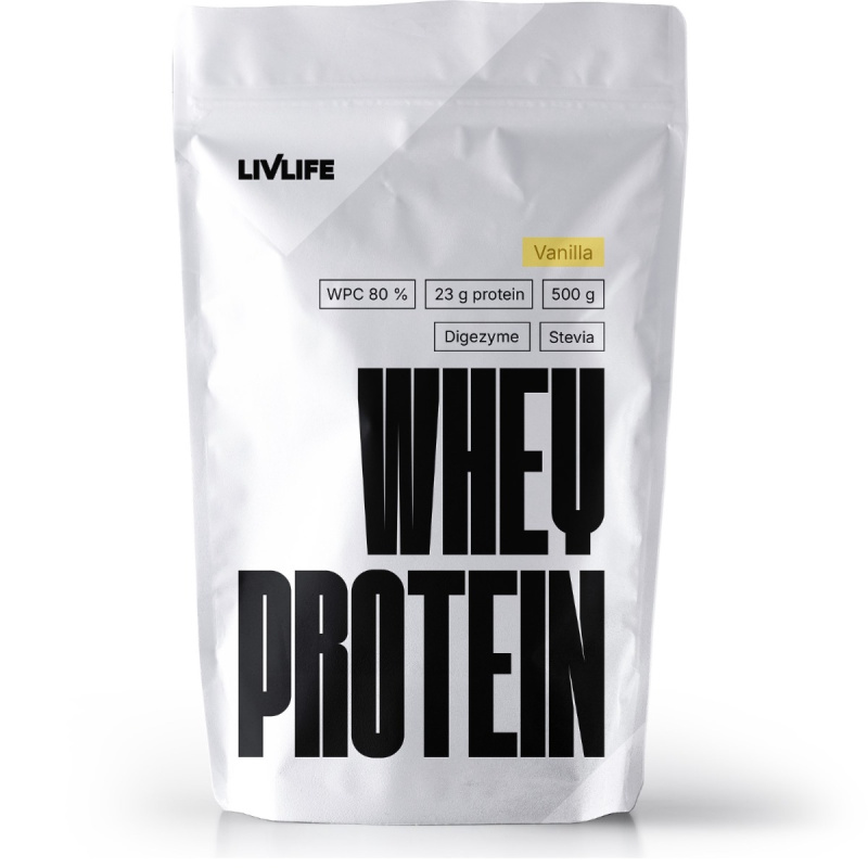 LIVLIFE Whey protein vanilka 500 g