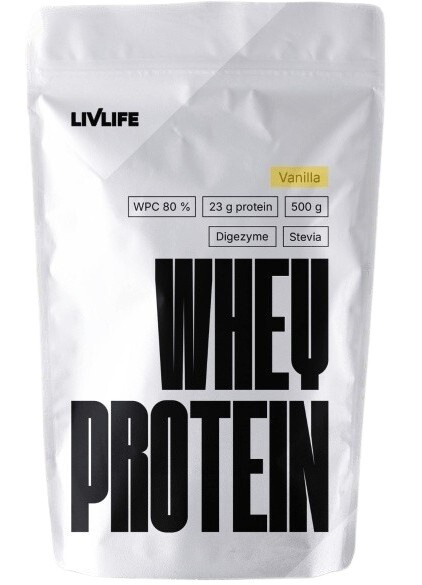 LIVLIFE Whey protein vanilka 500 g