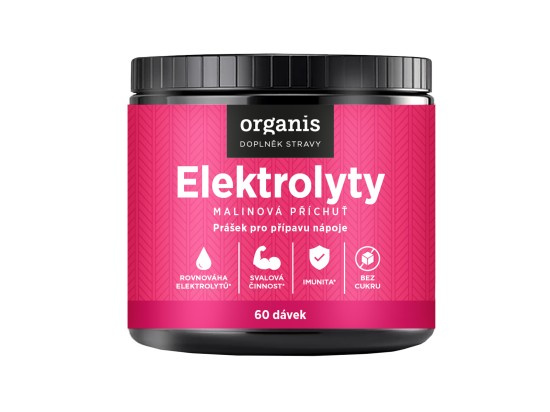 Organis Elektrolyty malina 60 dávek