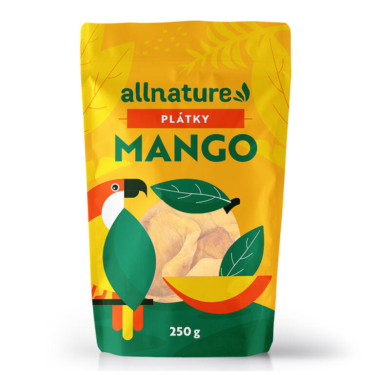 Allnature Mango sušené plátky 250 g