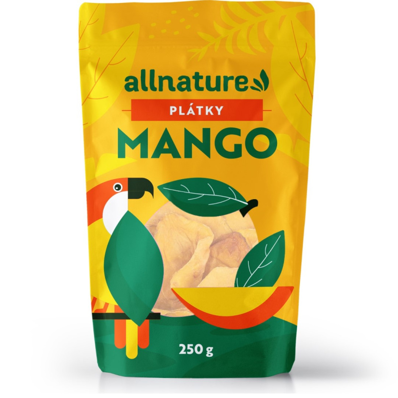 Allnature Mango sušené plátky 250 g