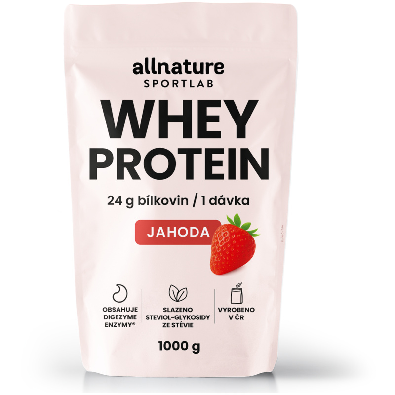 ALLNATURE Sportlab whey protein jahoda 1000 g