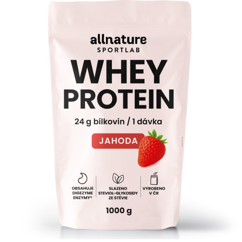ALLNATURE Sportlab whey protein jahoda 1000 g
