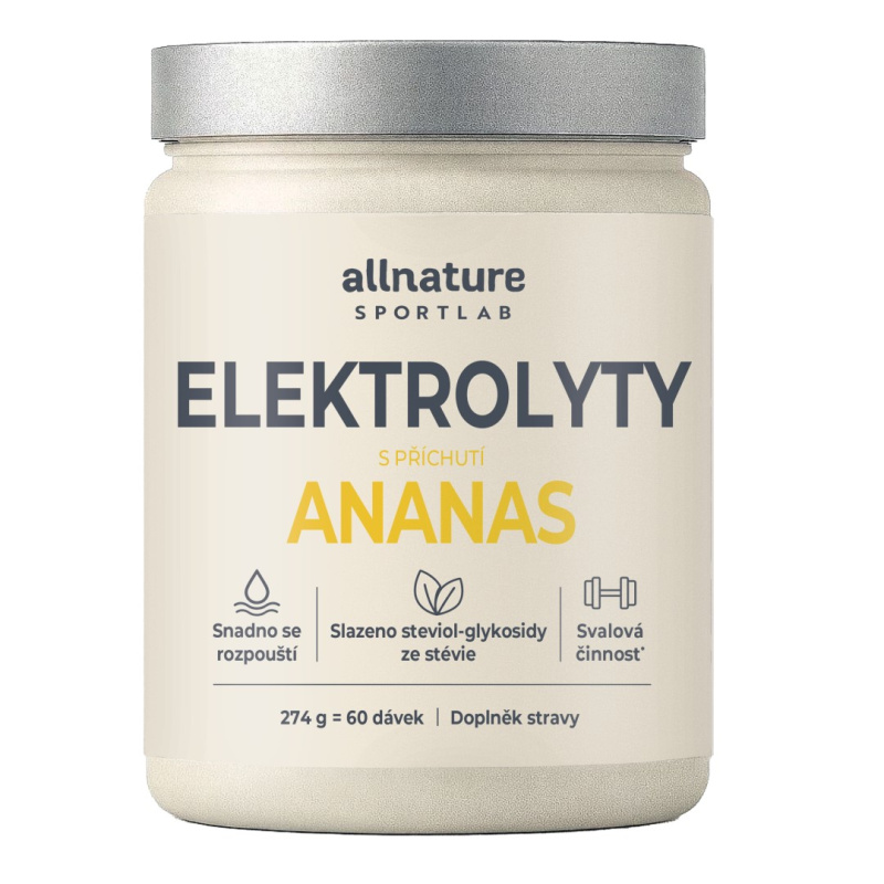 Allnature Sportlab Elektrolyty ananas 274 g