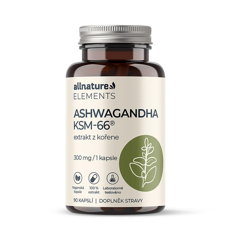 ALLNATURE Elements Ashwagandha KSM-66 90 kapslí