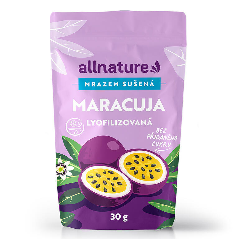 Allnature Mrazem sušená maracuja kostky 30 g