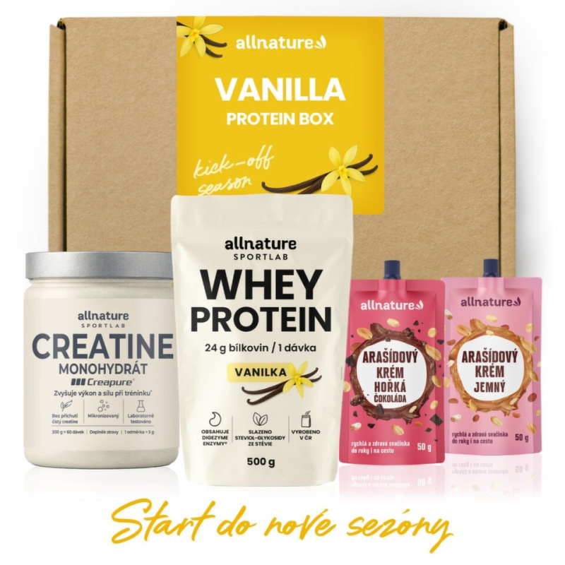 Allnature Vanilla Protein Box 4 ks