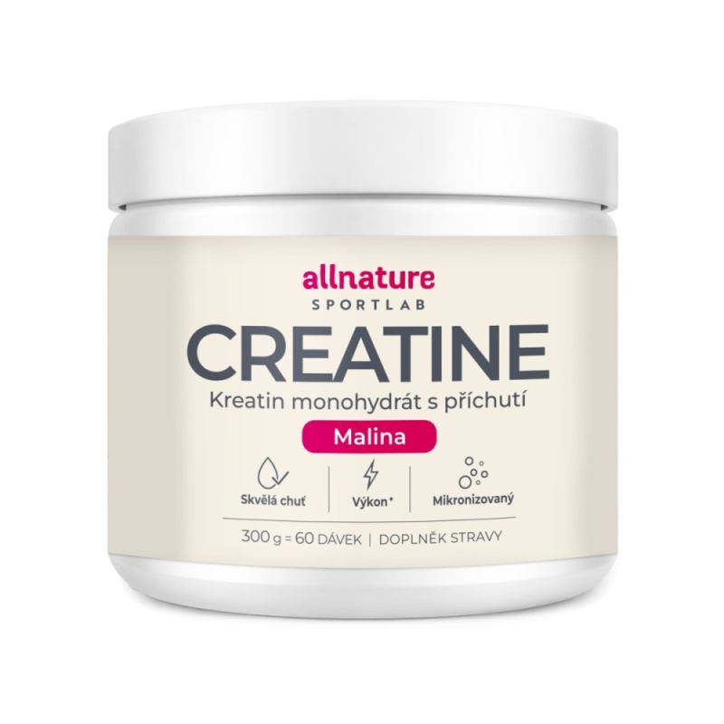 ALLNATURE Sportlab creatine monohydrát malina 300 g