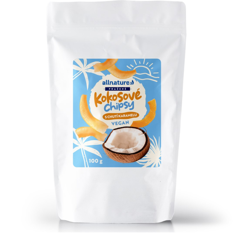 ALLNATURE Kokosové chipsy s karamelem 100 g