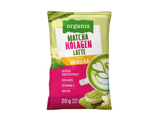 Organis Kolagen latte vanilka 20 g