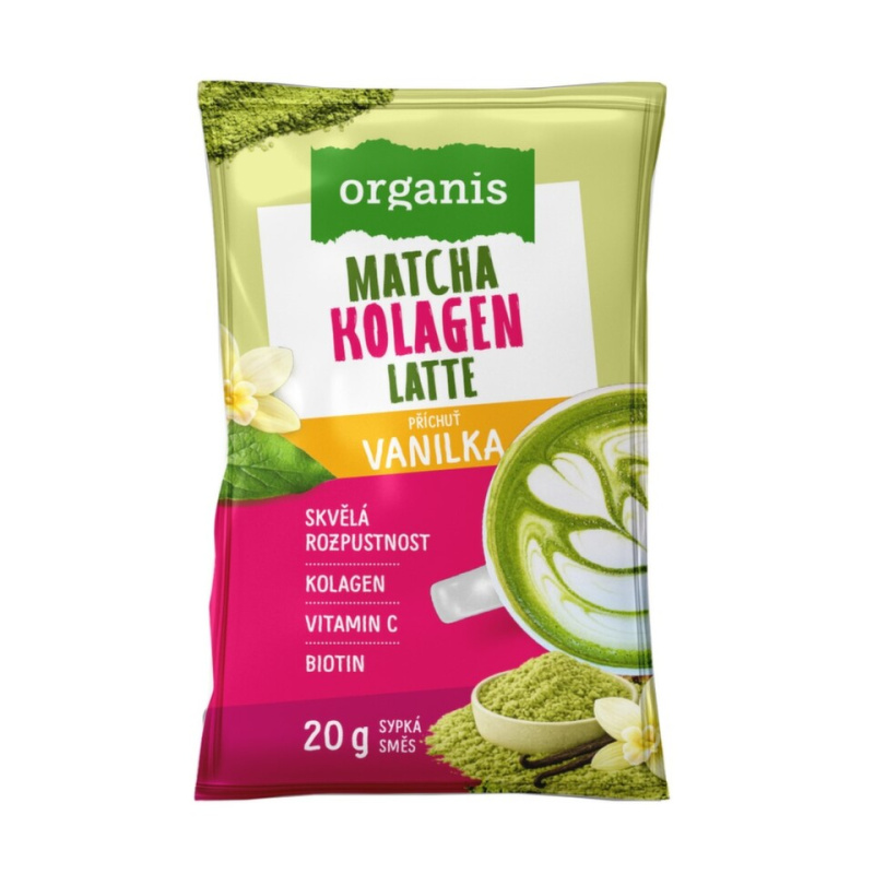 Organis Kolagen latte vanilka 20 g