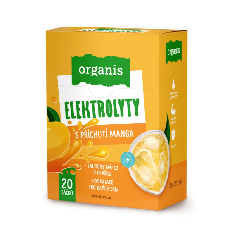 Organis Elektrolyty mango 20 x 6 g